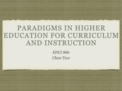 A History of higher education