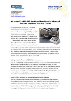 Primary Media Contact: Advantech Europe B.V. Pauline Huang +31