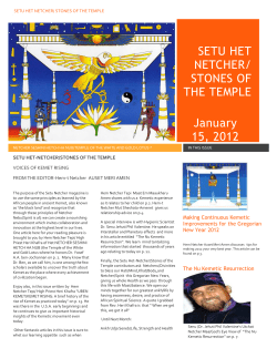 Making Continuous Kemetic Improvements for the