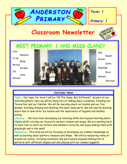 Anderston Primary Meet Primary 1 and Miss ClanCY