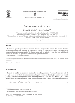 Optimal asymmetric kernels