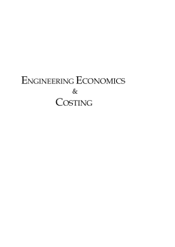 ENGINEERING ECONOMICS