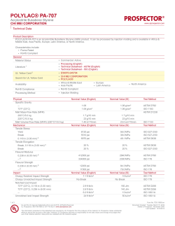 Technical Datasheet: POLYLAC&reg; PA-707
