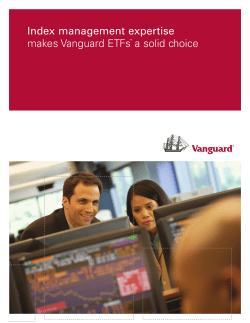 Index management expertise makes Vanguard ETFs&trade; a solid choice