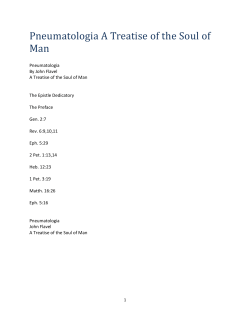 Pneumatologia A Treatise of the Soul of Man