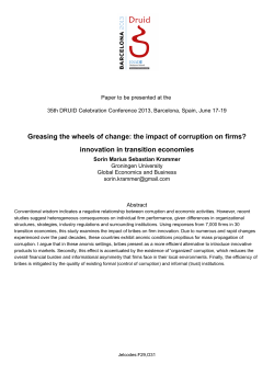 Greasing the wheels of change: the impact of corruption on firms