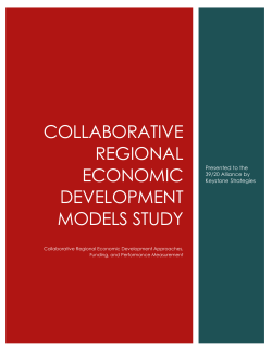 Collaborative regional Economic Development models study