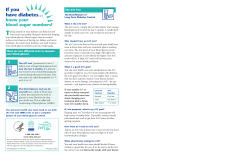 If you have diabetes&hellip; know your blood sugar numbers!