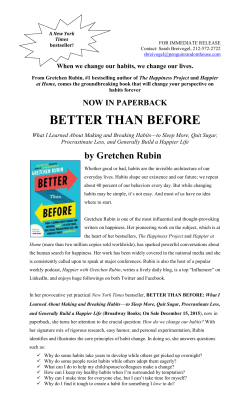 Press Release - Blogging For Books