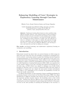 Enhancing Modelling of Users` Strategies in Exploratory Learning