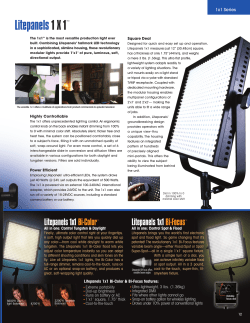 Litepanels 1 X 1&trade;