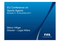 EU Conference on Sports Agents