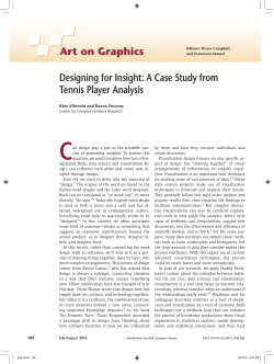 Art on Graphics Designing for Insight: A Case Study from Tennis