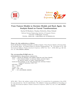 From Feature Models to Decision Models and Back