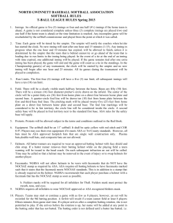 NORTH GWINNETT BASEBALL SOFTBALL ASSOCIATION