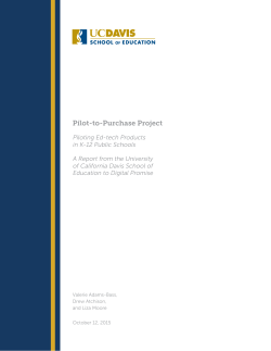 Pilot-to-Purchase Project