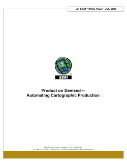 Product on Demand--Automating Cartographic Production