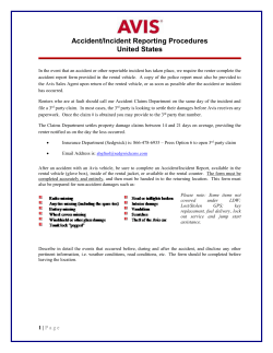 Accident/Incident Reporting Procedures - Canada