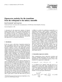 Eigenvector statistics for the transitions from the orthogonal to the