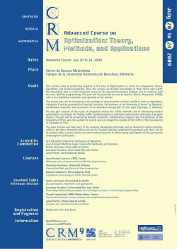 Optimization: Theory, Methods, and Applications - DIM