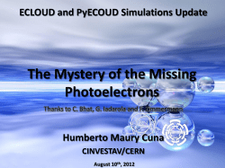 The mystery of the missing photoelectons