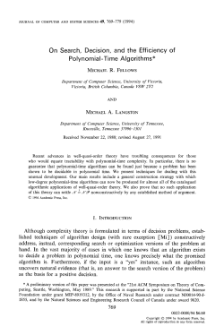 Polynomial-Time Algorithms