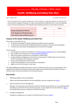 OHS Plan Form