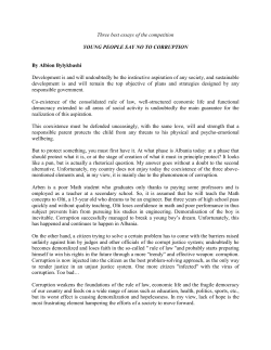 Three best essays of the competition YOUNG PEOPLE SAY NO TO