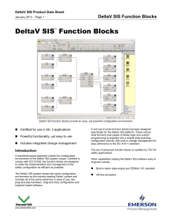 DeltaV SIS Function Blocks