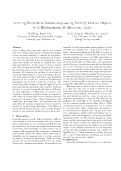 Learning Hierarchical Relationships among Partially Ordered