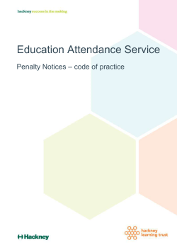 HLT Penalty Notices * Code of Practice