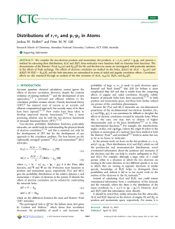 Distributions of r1&middot;r2 and p1&middot;p2 in Atoms