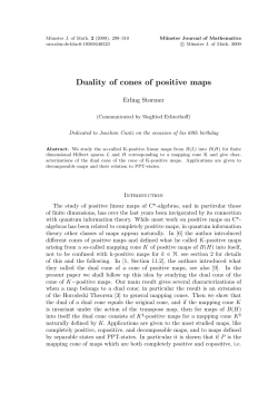 Duality of cones of positive maps