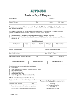 Trade In Payoff Request