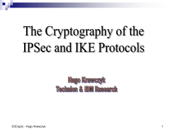 Example:the Diffie-Hellman Key Exchange