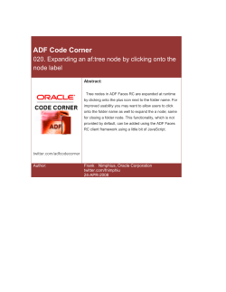 ADF Code Corner: Expanding an af:tree node by clicking