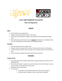 Lucy`s Light Dodgeball Tournament