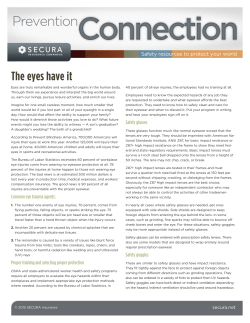 Eye Safety Tips - Secura Insurance