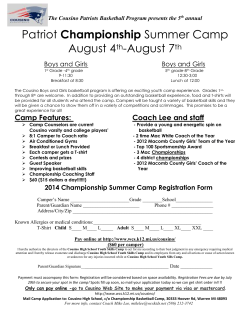 Championship Basketball Camp - Warren Consolidated Schools