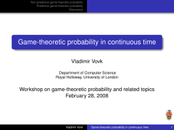 Game-theoretic probability in continuous time