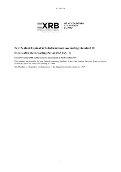 New Zealand Equivalent to International Accounting Standard 10