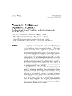 Movement Systems as Dynamical Systems