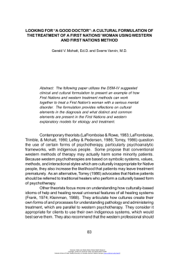 American Indian and Alaska Native Mental Health Research: The