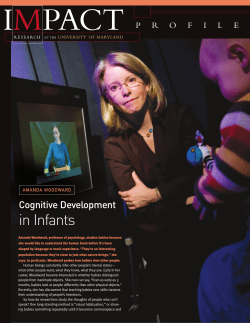 Amanda Woodward: Cognitive Development in Infants