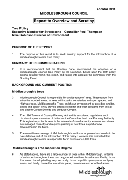Middlesbrough`s trees - Member and Committee Information