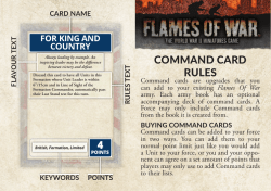 Command Card Rules