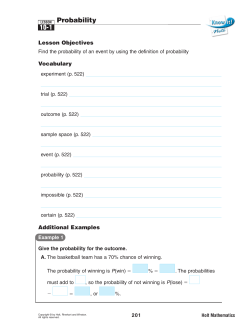 Probability 10-1