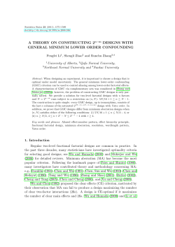 A THEORY ON CONSTRUCTING 2n-m DESIGNS WITH GENERAL