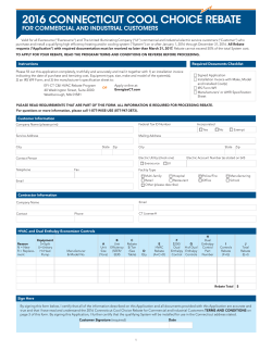 2016 connecticut cool choice rebate
