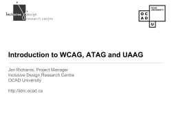 Make the authoring tool user interface accessible